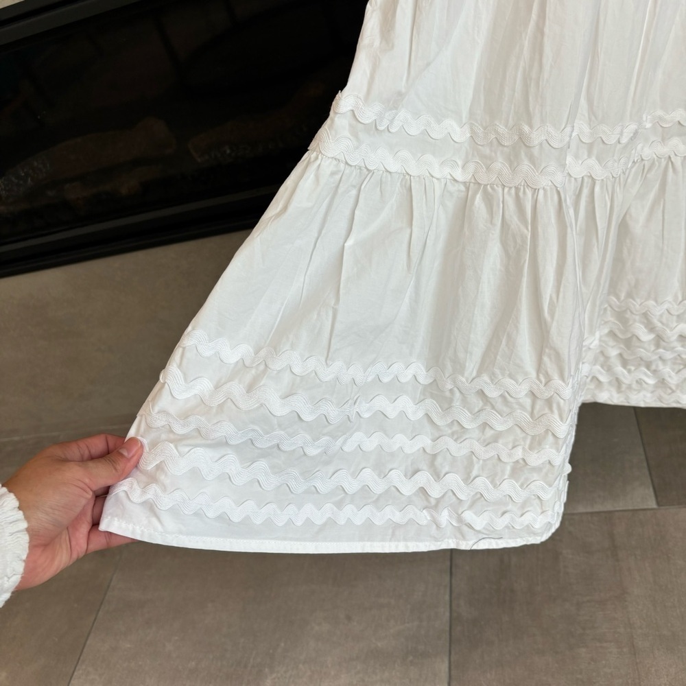 Lisa Marie Fernandez X Target Ric Rac Flare Sleeve Dress, Size S - Picture 8 of 12